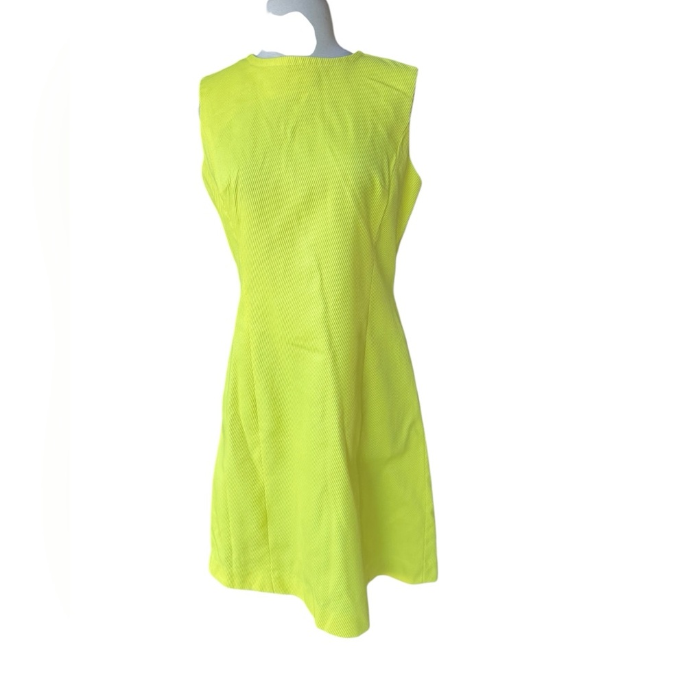 1970s Sport Whirl Designed by Jeanne Campbell Poly‎ Ribbed Sleeveless Sheath Dre